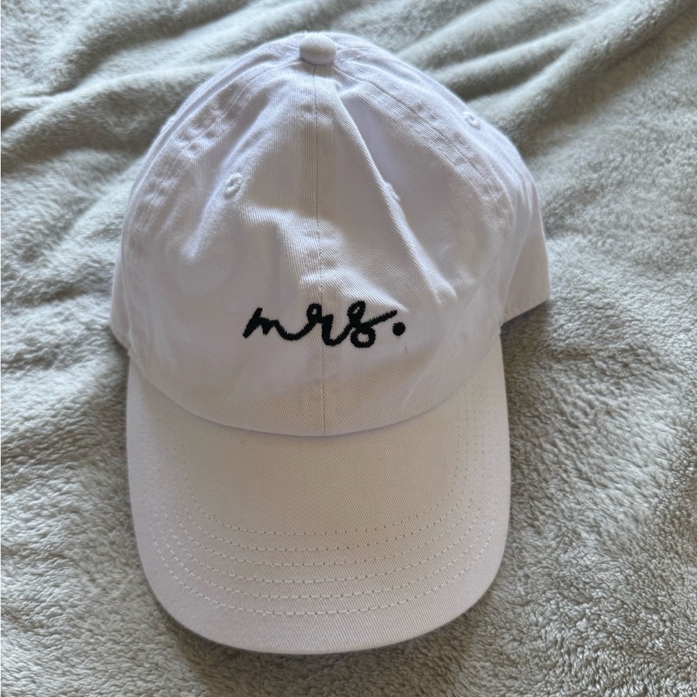 White MRS. Baseball Hat
